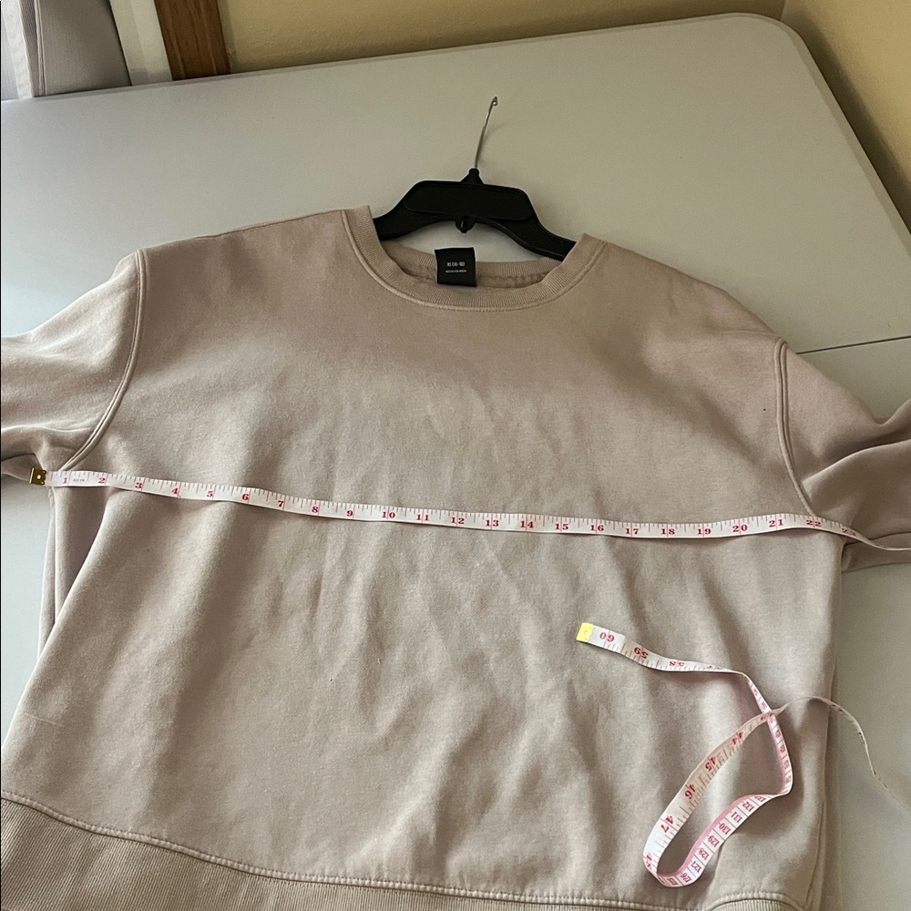 Athletic Works Taupe Crewneck Sweatshirt - Picture 5 of 7